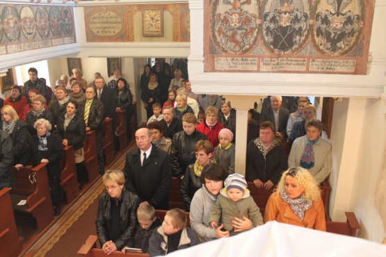 Poświęcenie kościoła w Czeladzi Wielkiej po remoncie